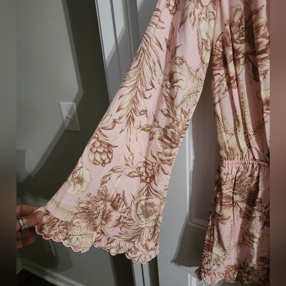 AGUABENDITA ROMPER PINK LONG SLEEVE SIZE SMALL - Picture 3 of 4
